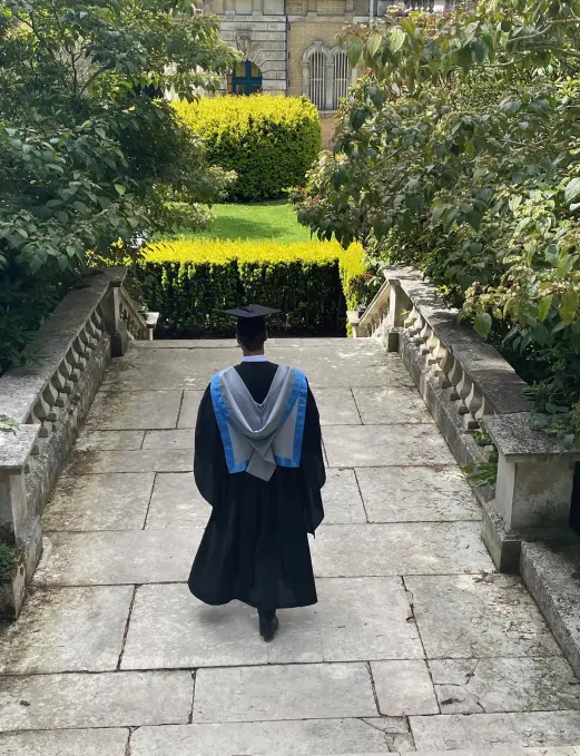 A picture of me graduating.